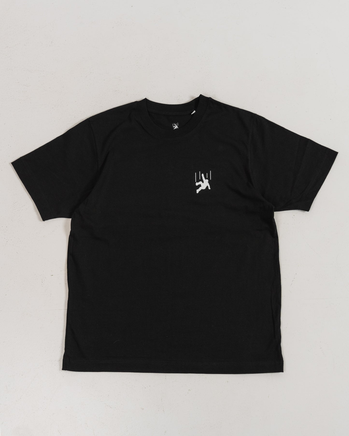 Graphic "Fall More" Tee Black