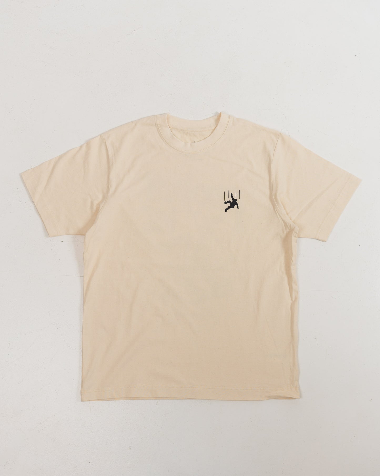 Grafik "Fall More" T-Shirt Beige